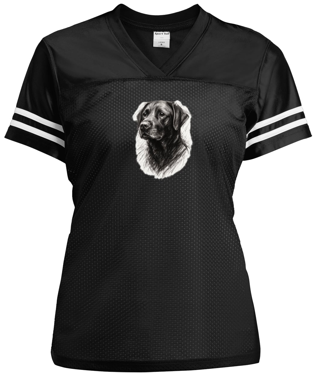 LST307 Sport-Tek Ladies' Replica Jersey - Black/White