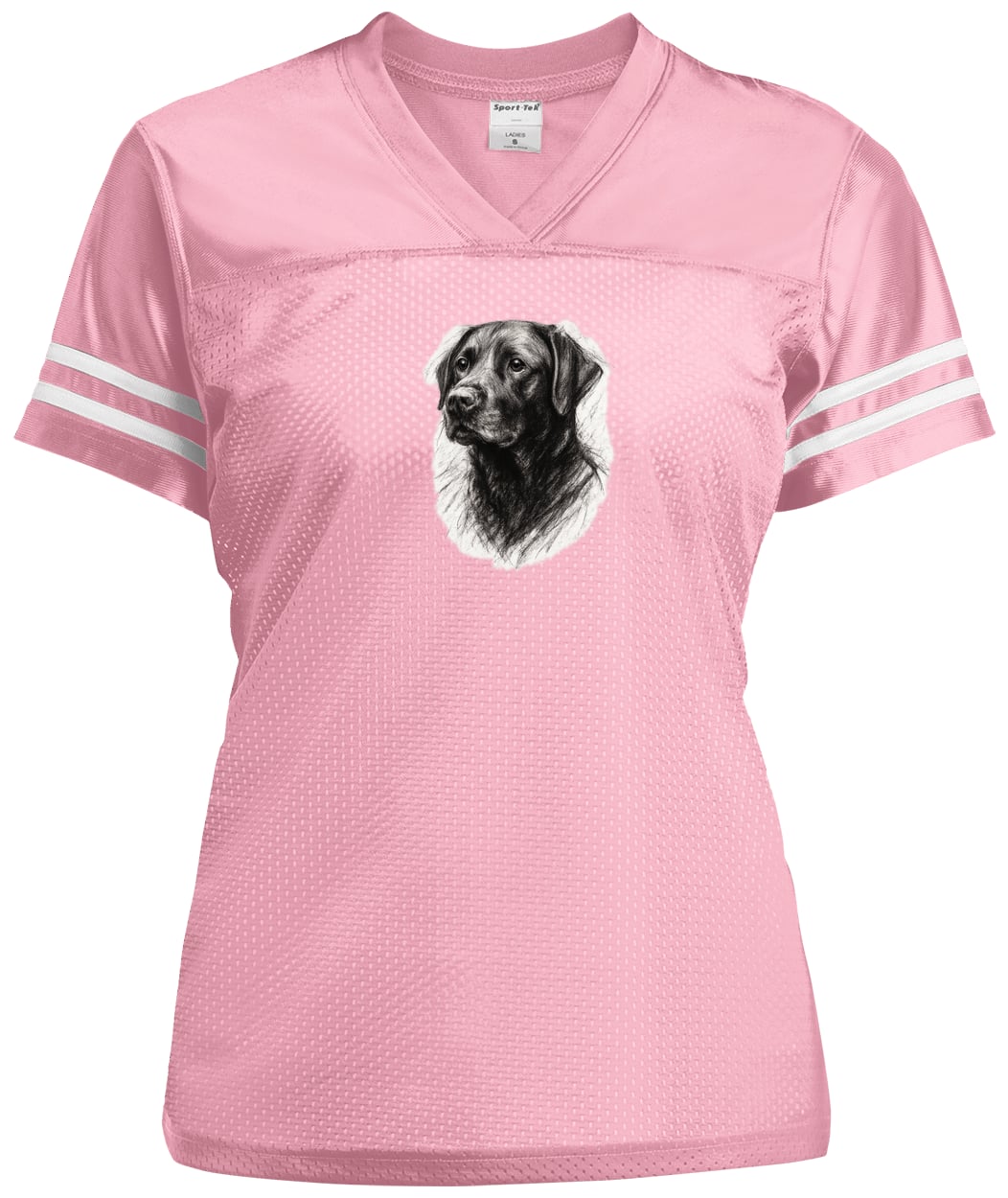 LST307 Sport-Tek Ladies' Replica Jersey - Light Pink/White