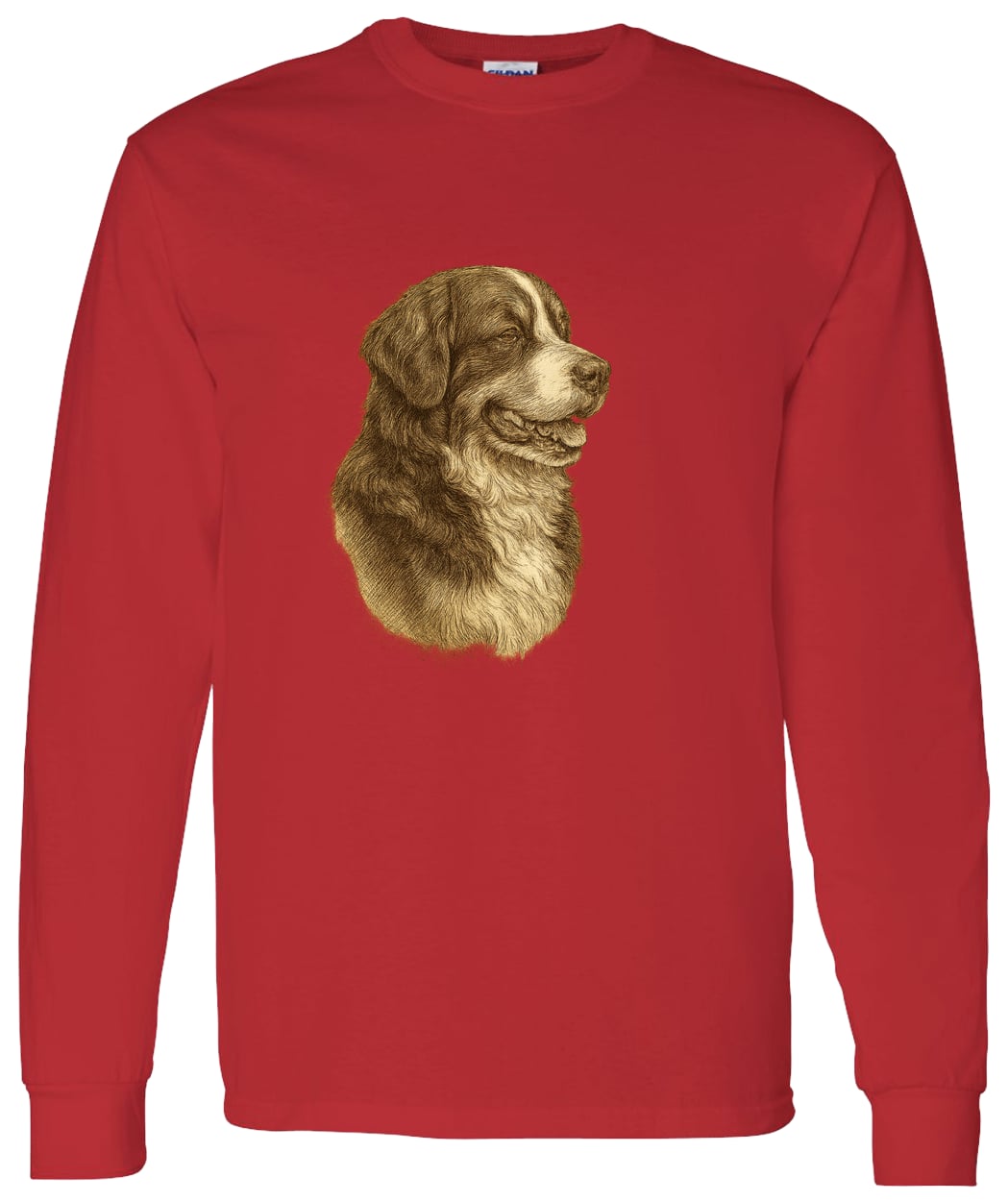 G540 LS T-Shirt 5.3 oz. - Red