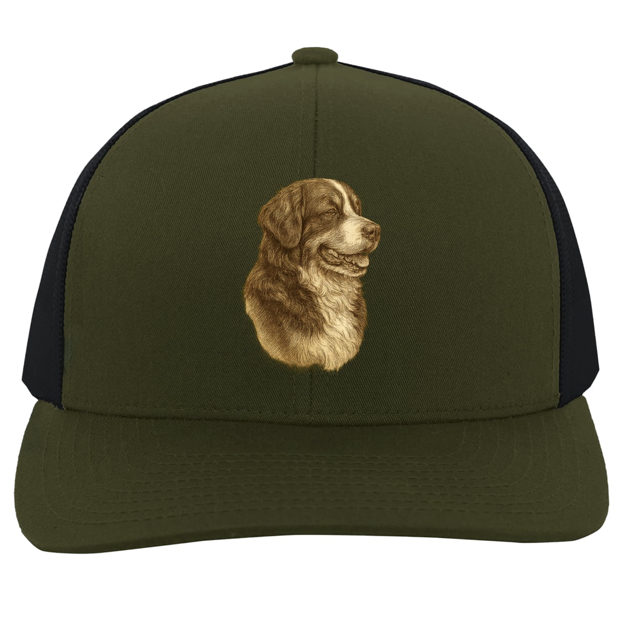104C Trucker Snap Back - Moss/Charcoal