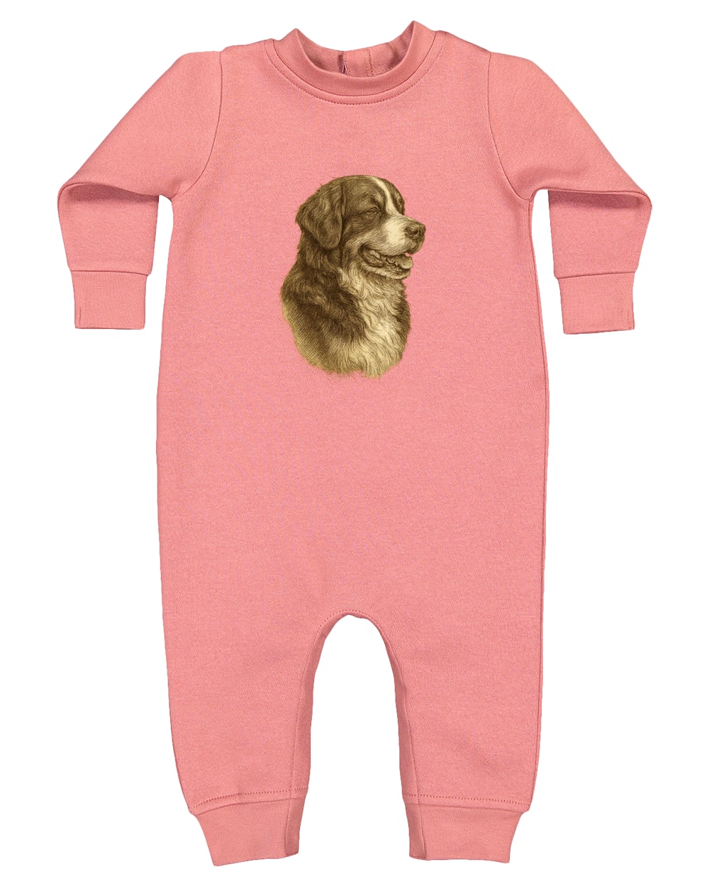 4447 Rabbit Skins Infant Fleece One-Piece Bodysuit - Mauvelous