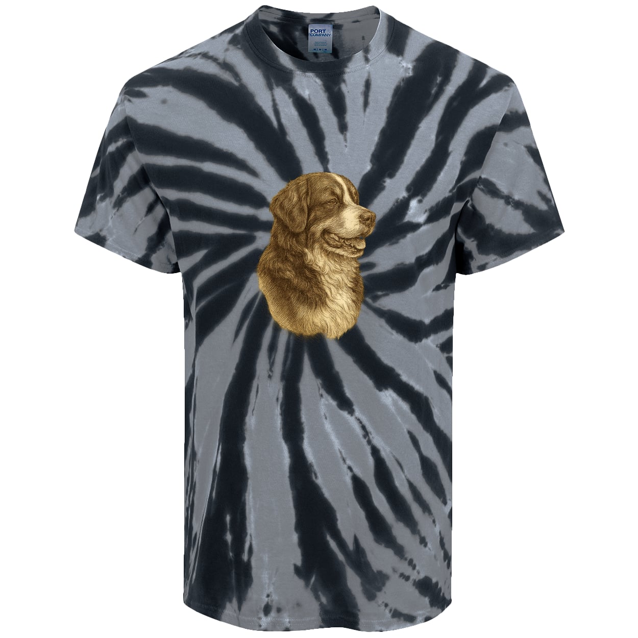 PC147 Port & Company Tie-Dye Tee - Black