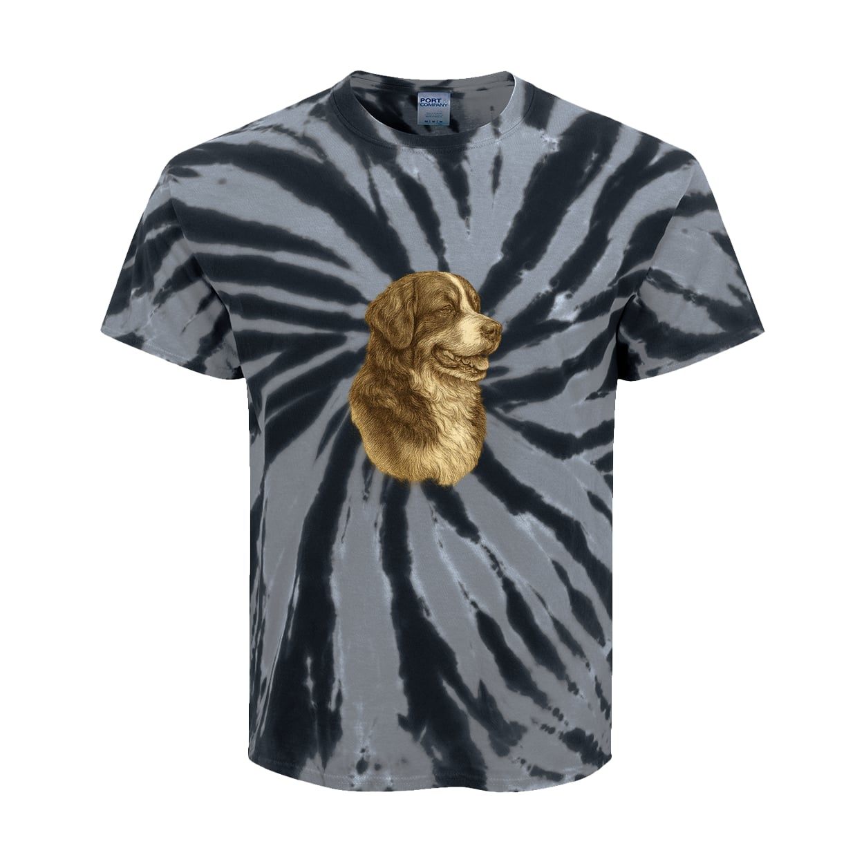 PC147Y Port & Company Kids Tie-Dye Tee - Black