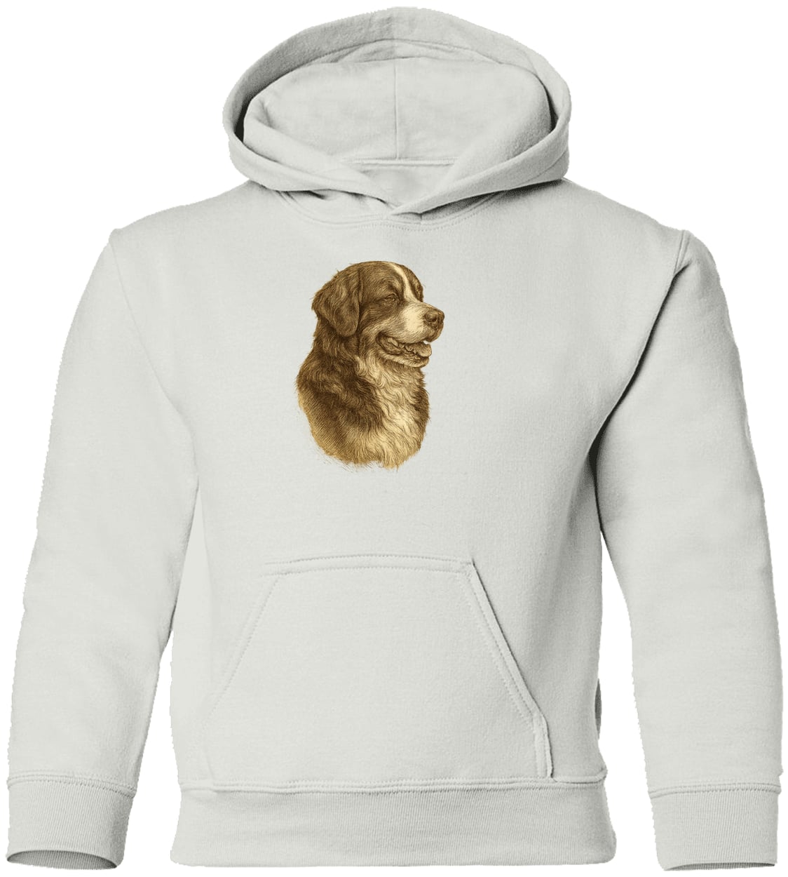 G185B Gildan Youth Pullover Hoodie - White