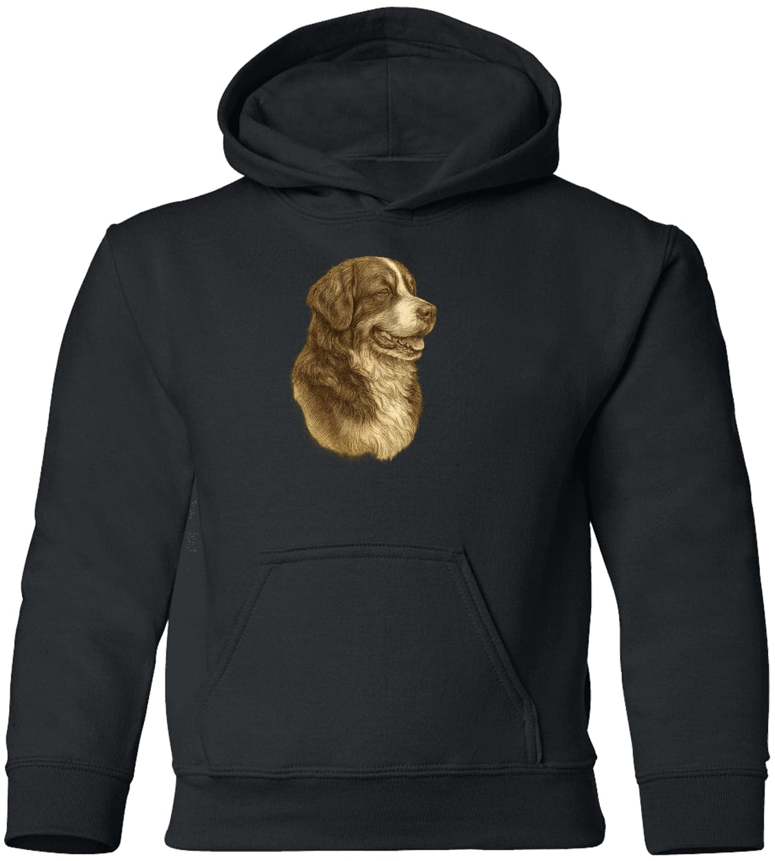 G185B Gildan Youth Pullover Hoodie - Black