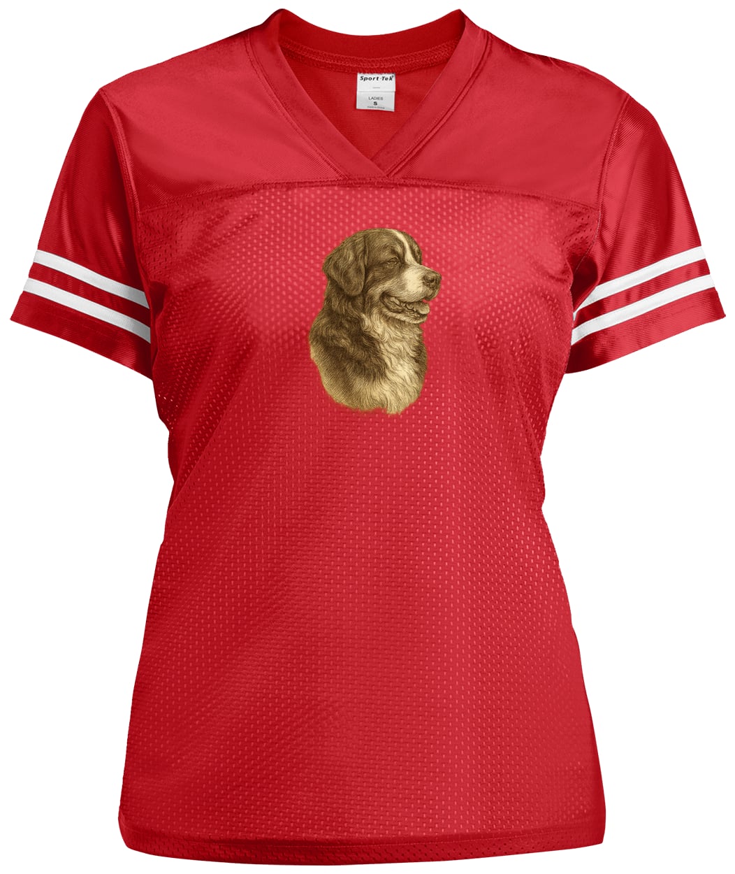 LST307 Sport-Tek Ladies' Replica Jersey - True Red/White