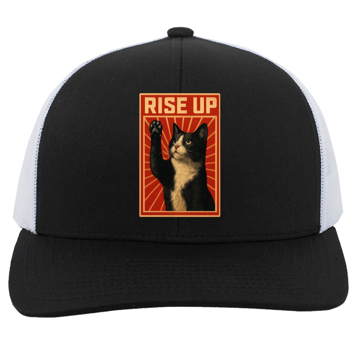 104C Trucker Snap Back - Black/White