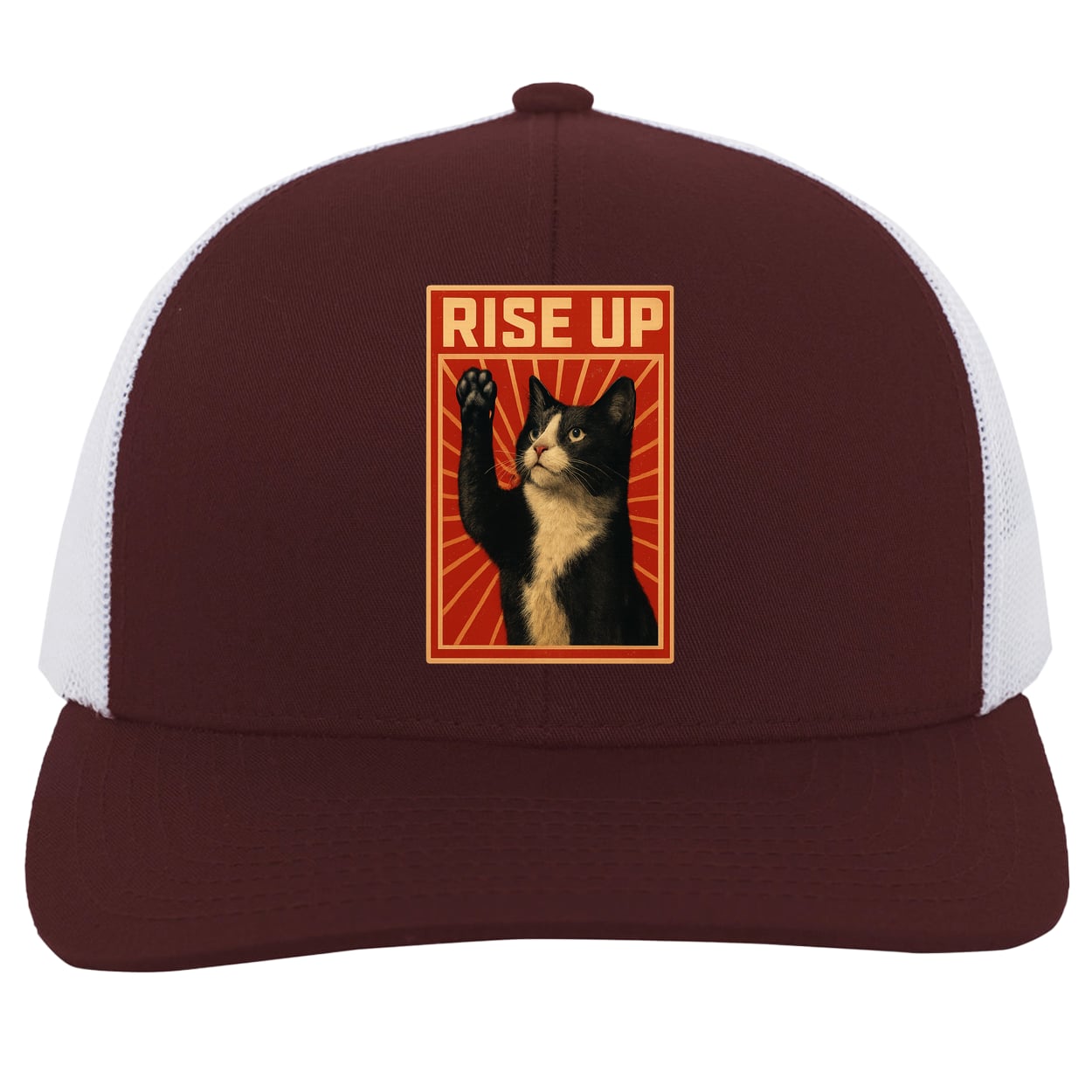 104C Trucker Snap Back - Maroon/White