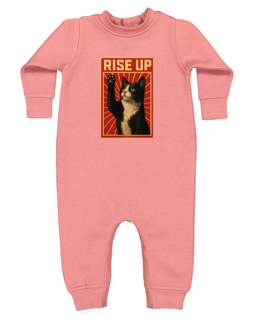 4447 Rabbit Skins Infant Fleece One-Piece Bodysuit - Mauvelous