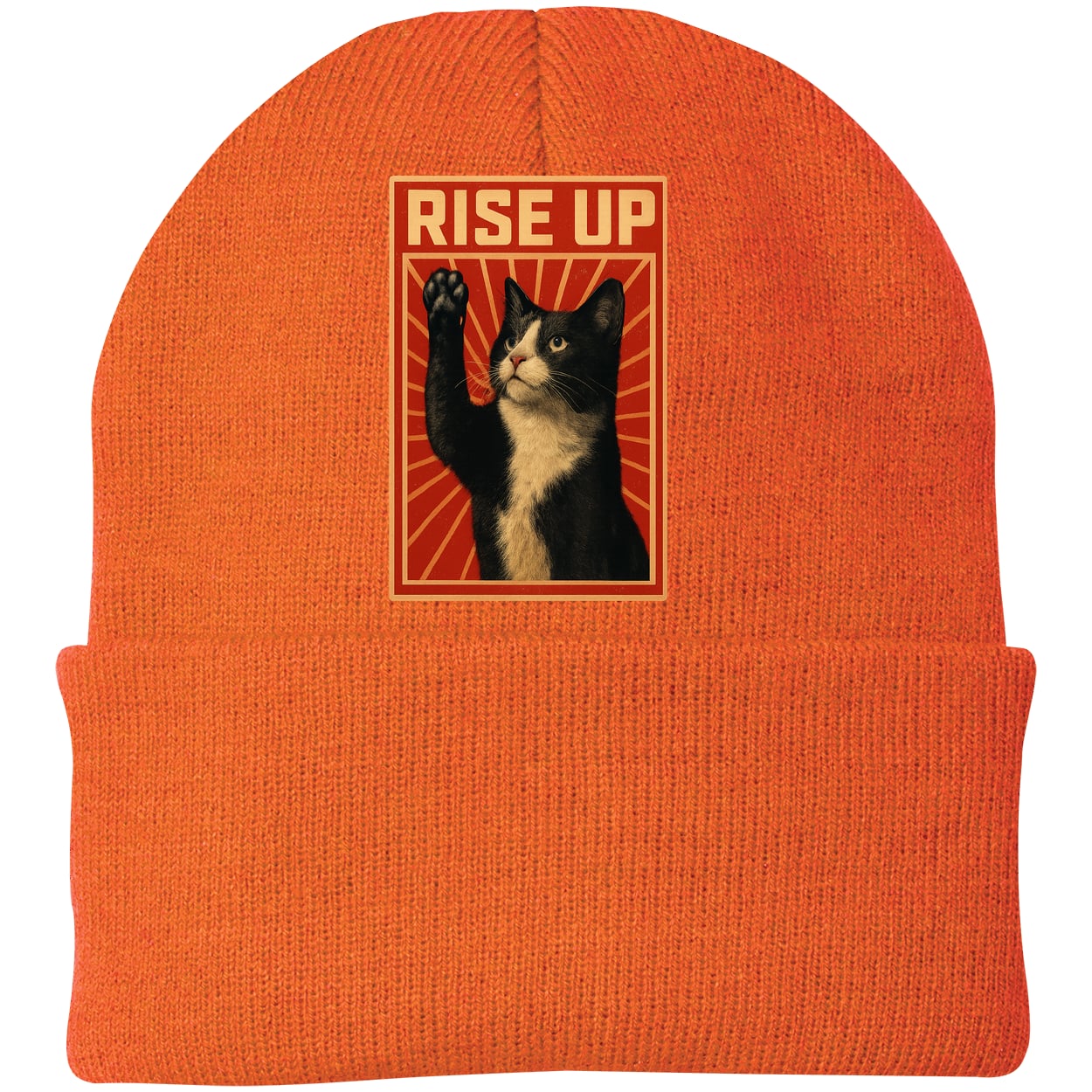 CP90 Port & Company Knit Beanie - Neon Orange