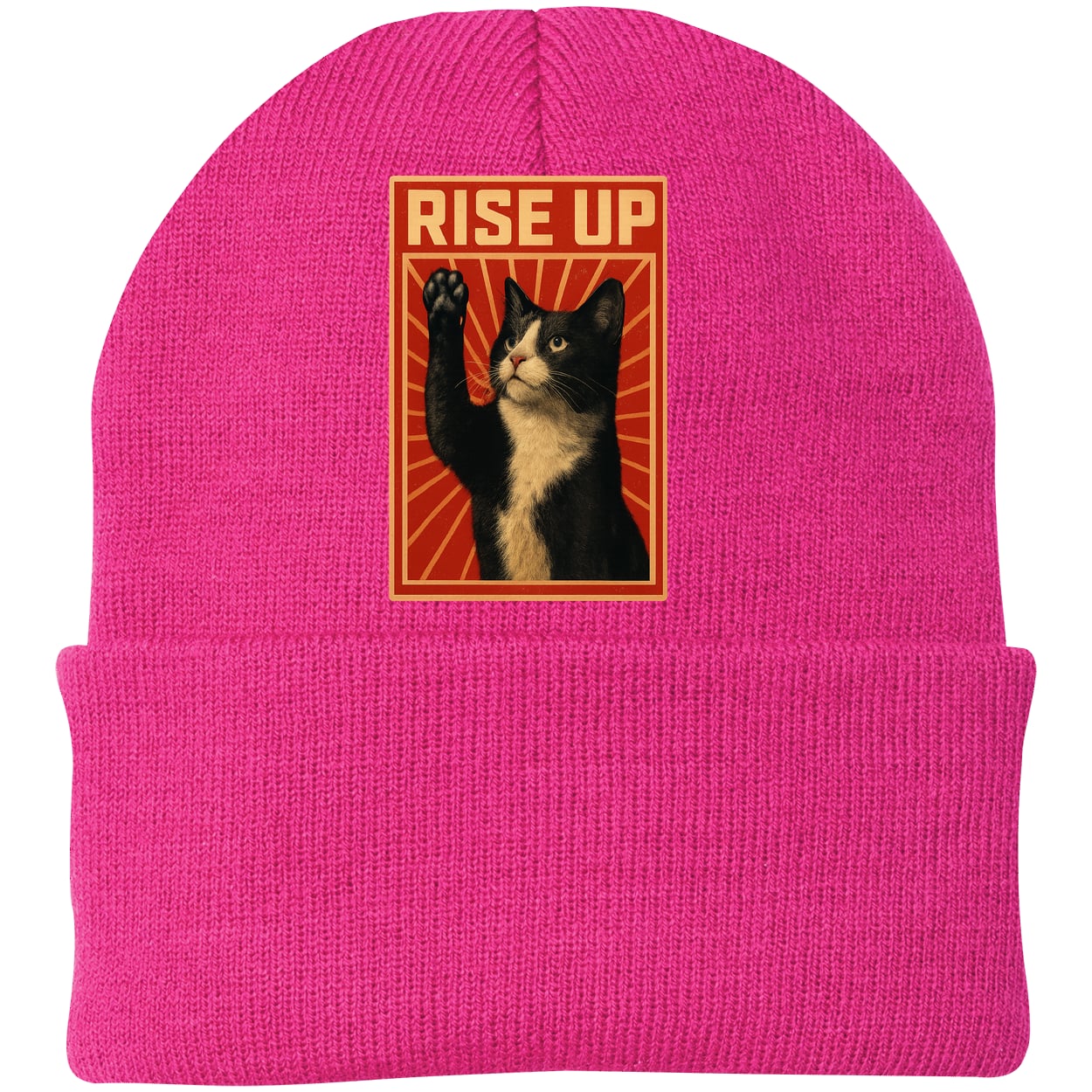 CP90 Port & Company Knit Beanie - Neon Pink