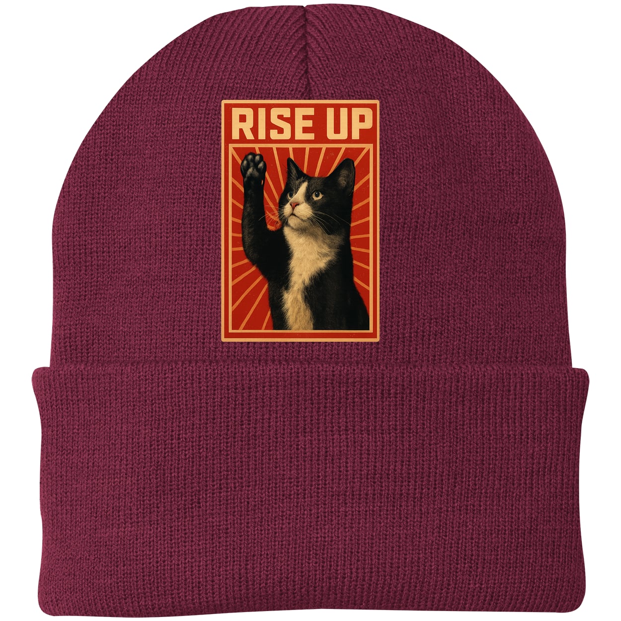 CP90 Port & Company Knit Beanie - Maroon
