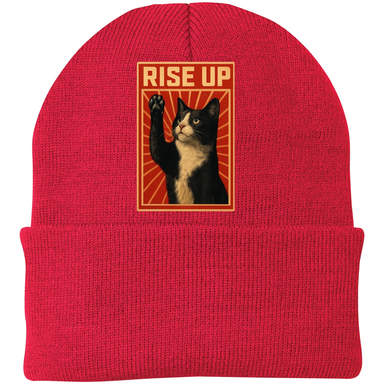 CP90 Port & Company Knit Beanie - Athletic Red