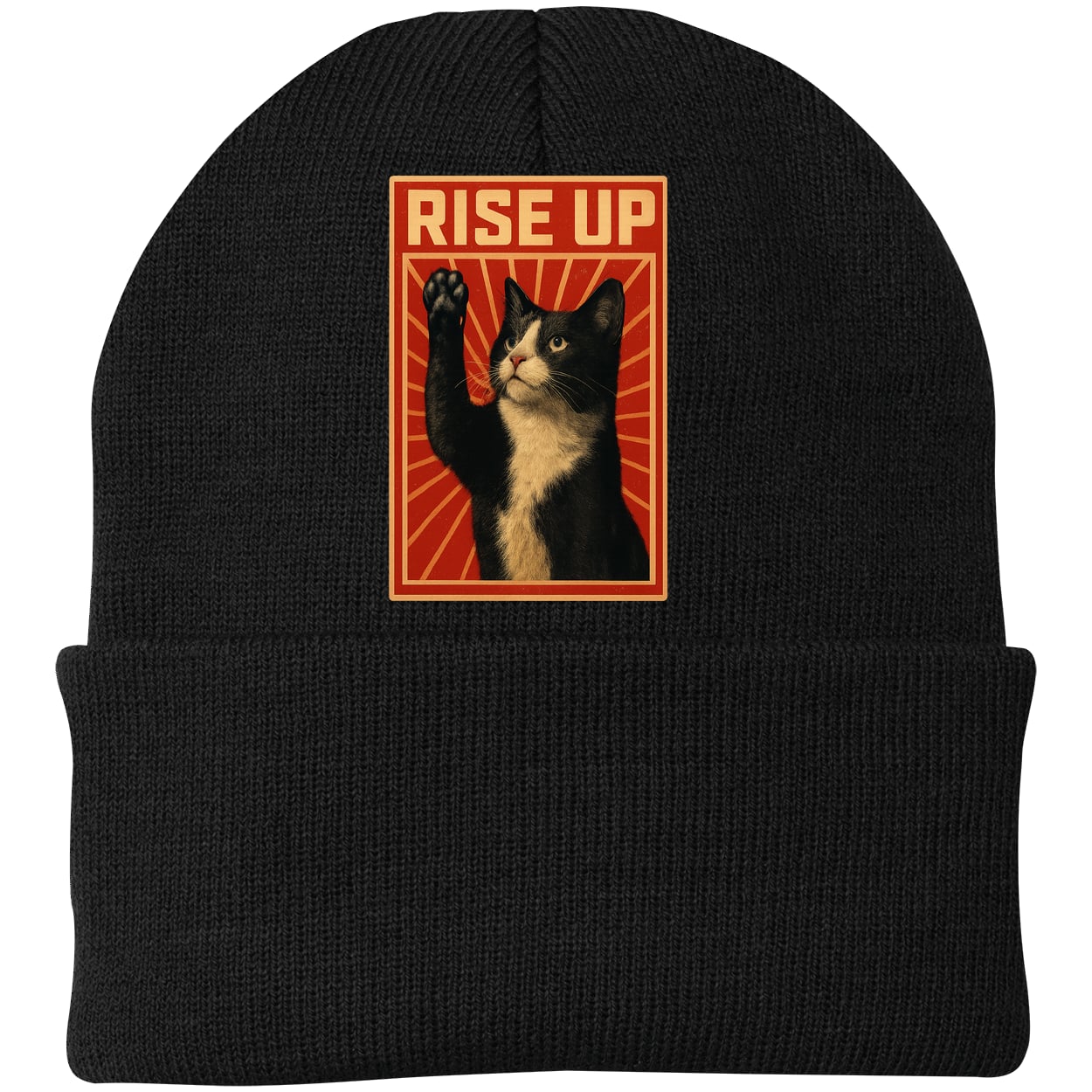 CP90 Port & Company Knit Beanie - Black