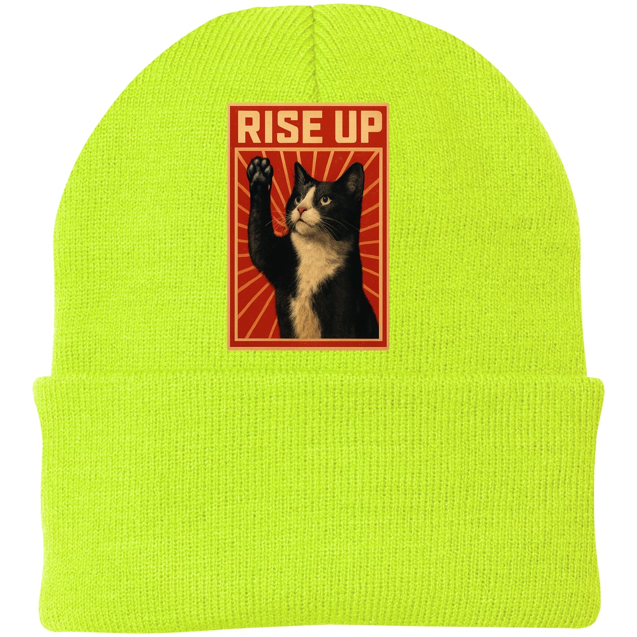 CP90 Port & Company Knit Beanie - Neon Yellow