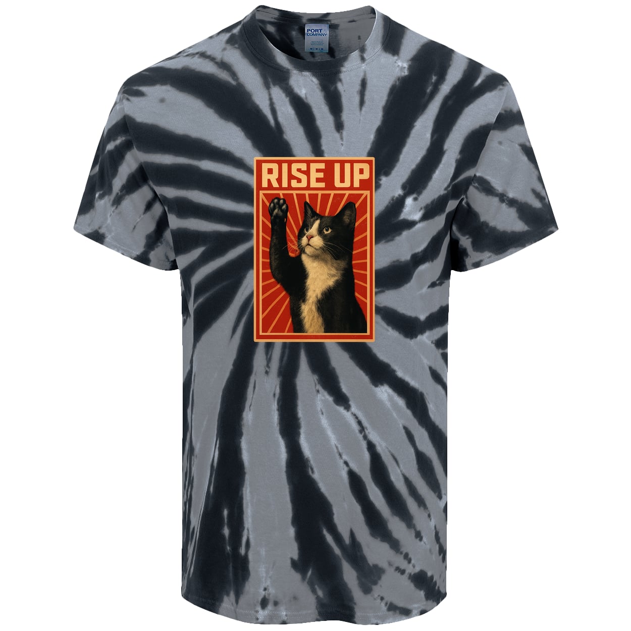 PC147 Port & Company Tie-Dye Tee - Black