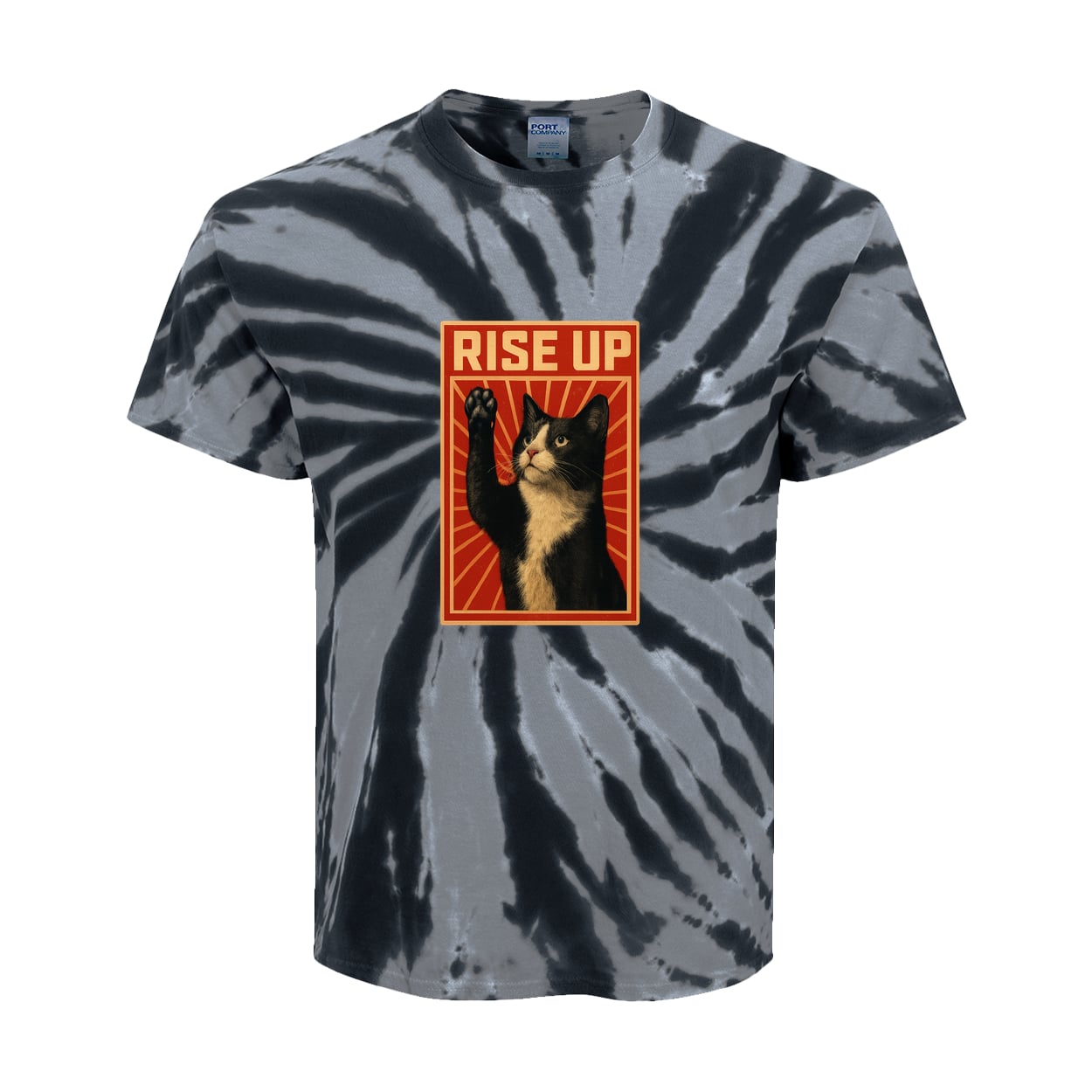 PC147Y Port & Company Kids Tie-Dye Tee - Black