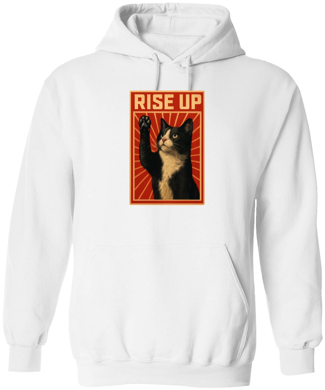 G185 Gildan Pullover Hoodie - White