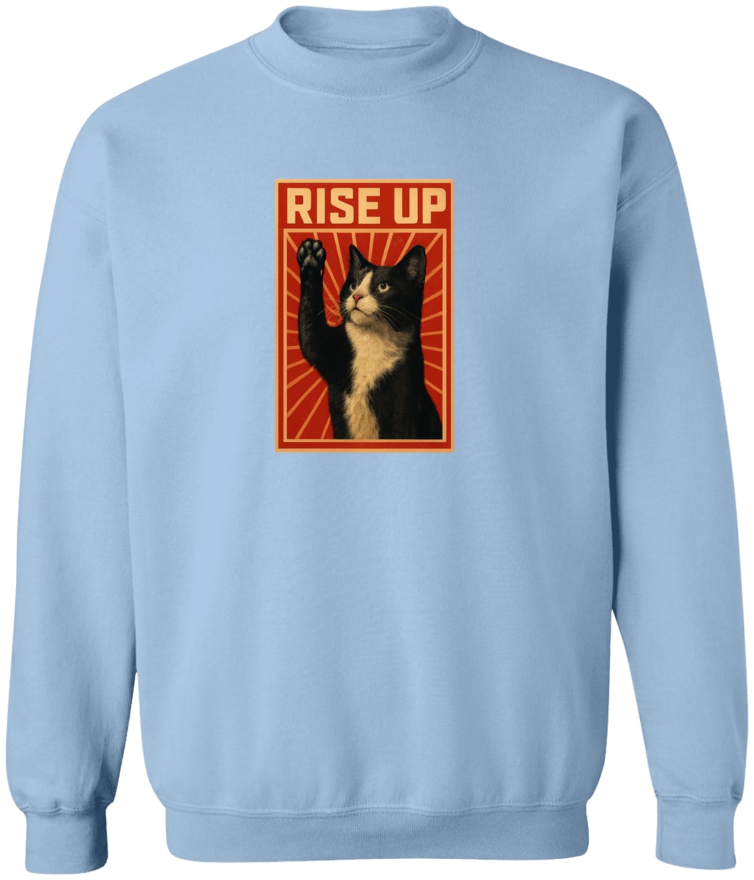 G180 Gildan Crewneck Pullover Sweatshirt - Light Blue