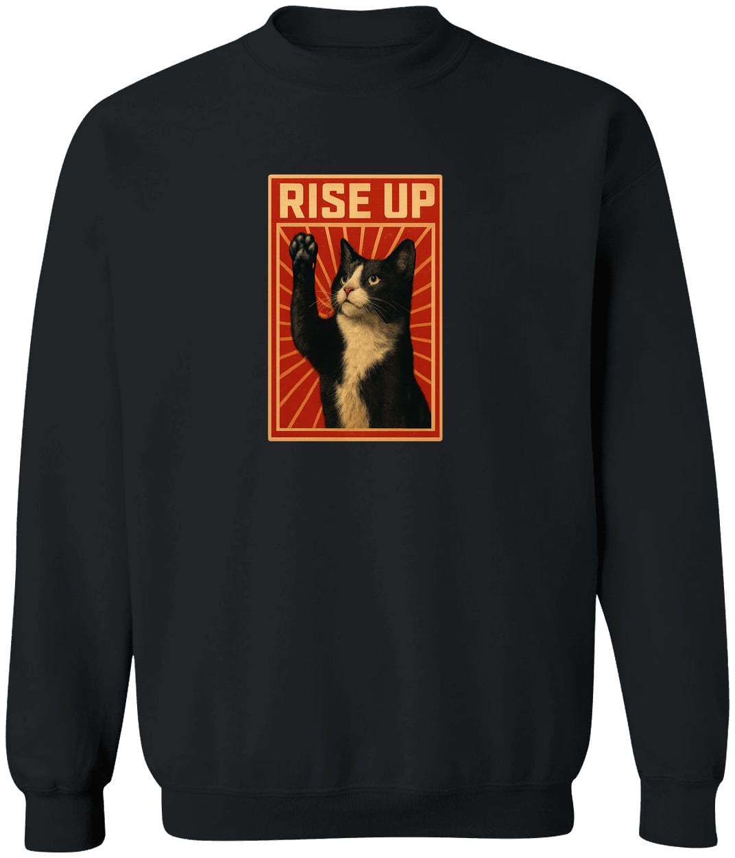 G180 Gildan Crewneck Pullover Sweatshirt - Black