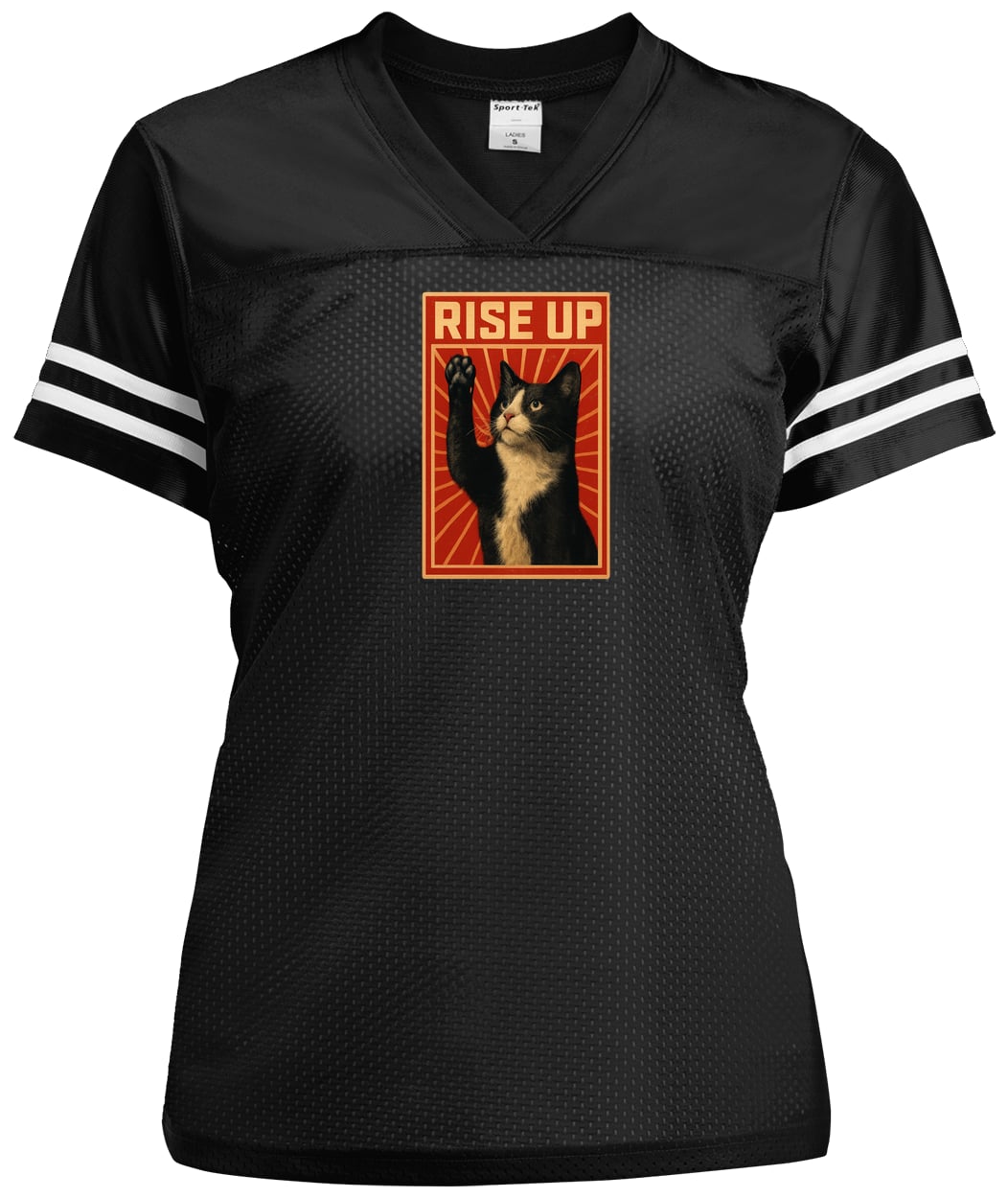 LST307 Sport-Tek Ladies' Replica Jersey - Black/White
