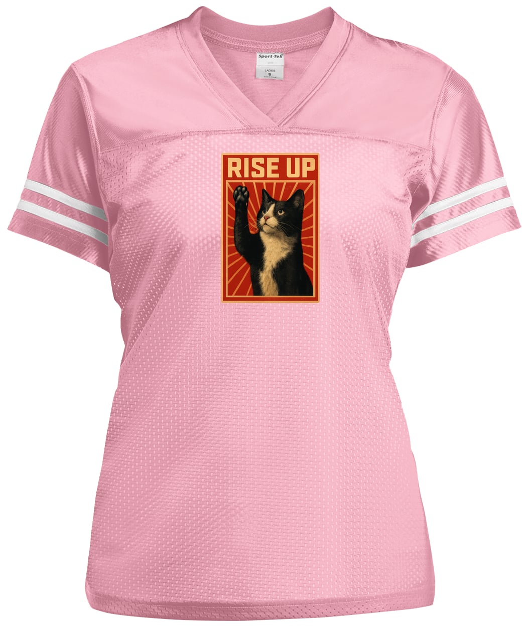 LST307 Sport-Tek Ladies' Replica Jersey - Light Pink/White
