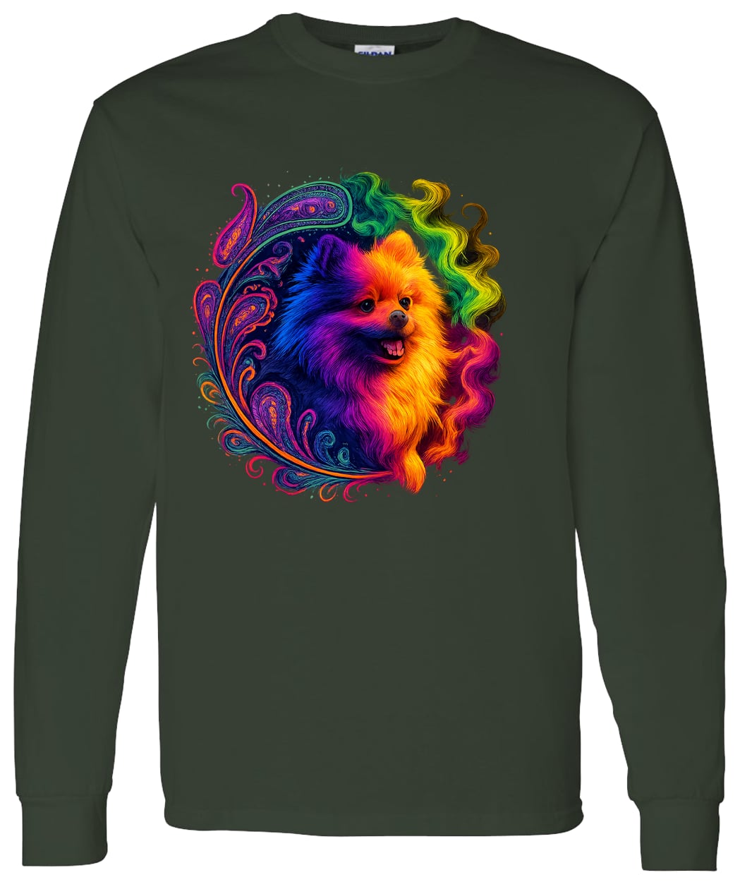 G540 LS T-Shirt 5.3 oz. - Forest Green