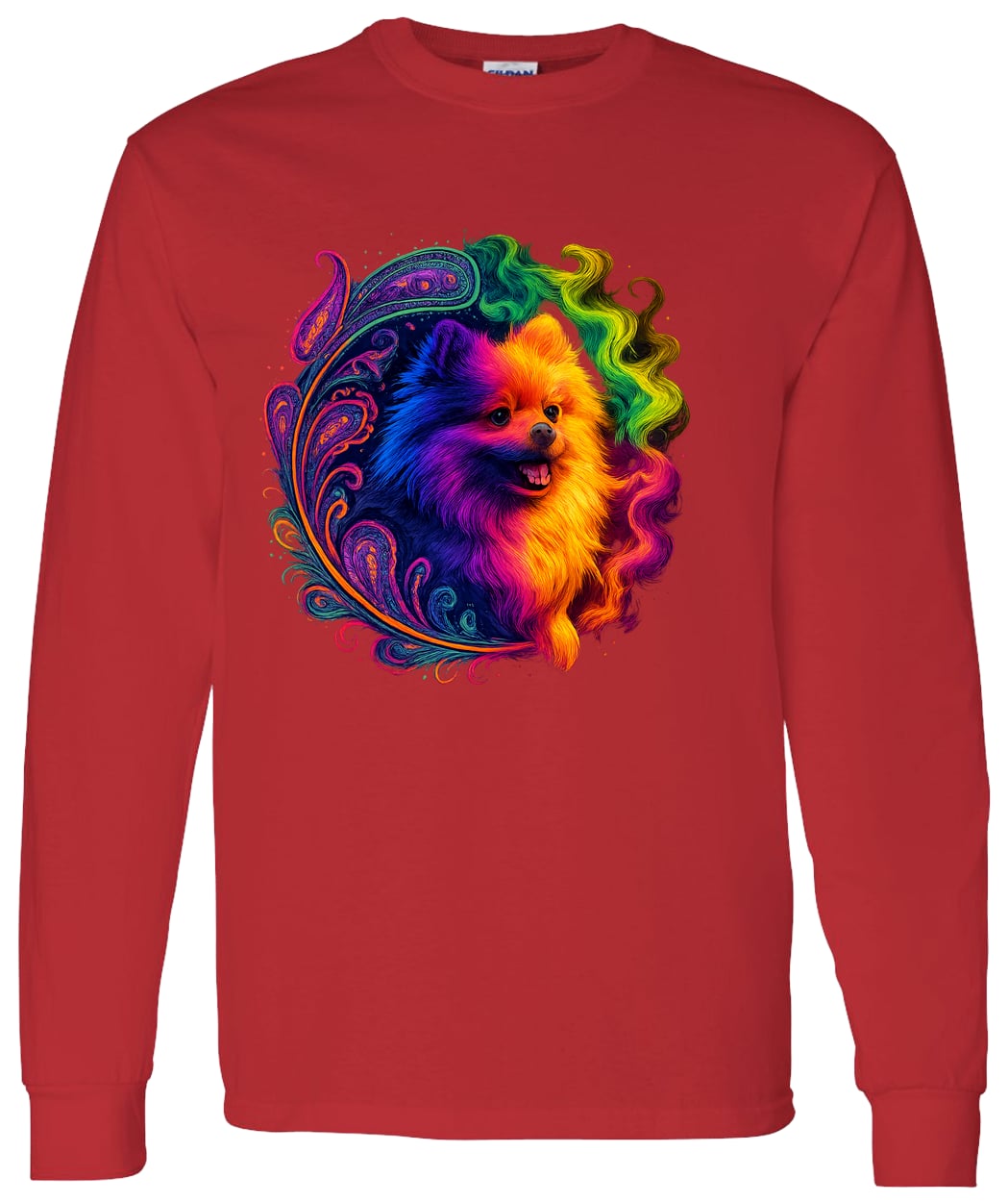 G540 LS T-Shirt 5.3 oz. - Red