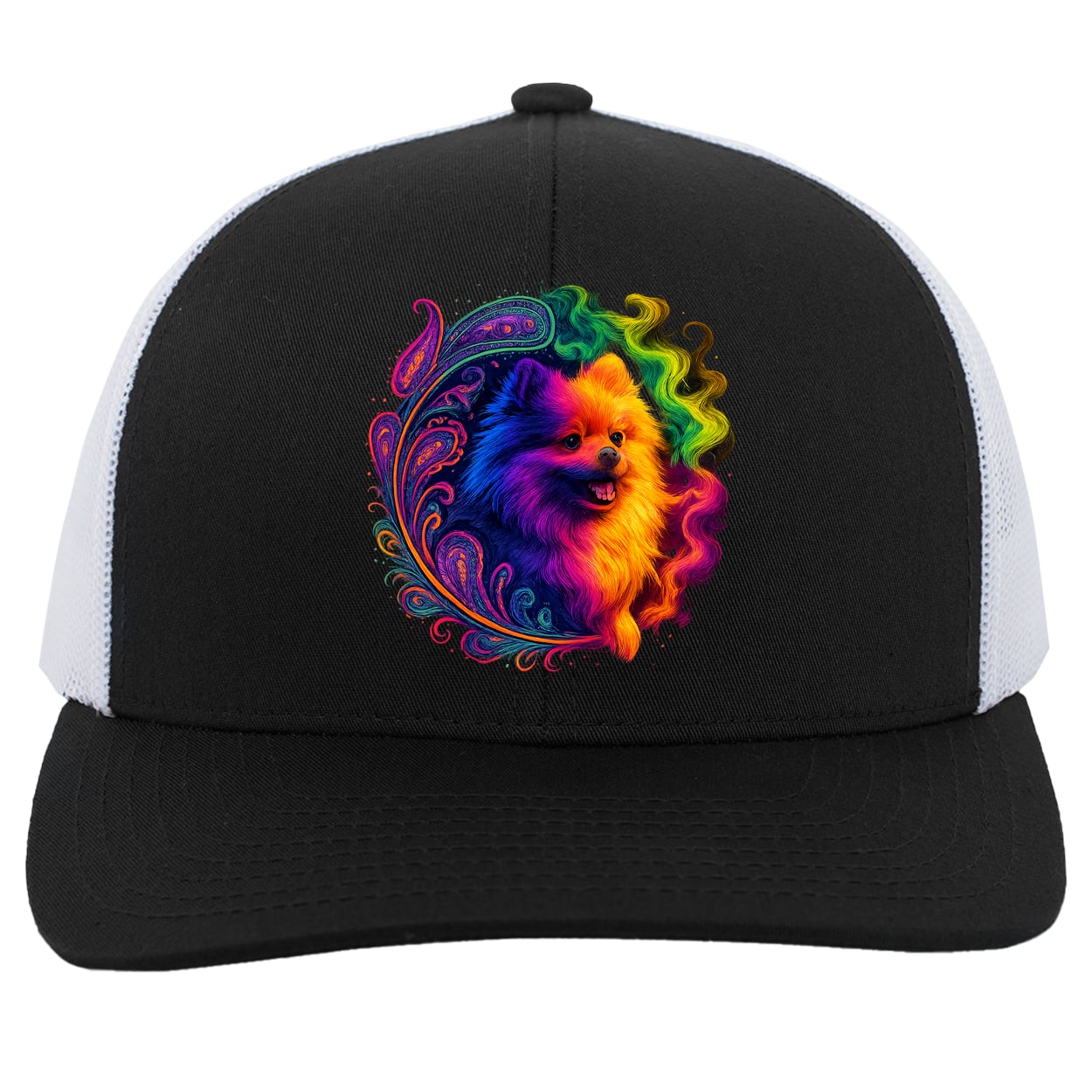 104C Trucker Snap Back - Black/White