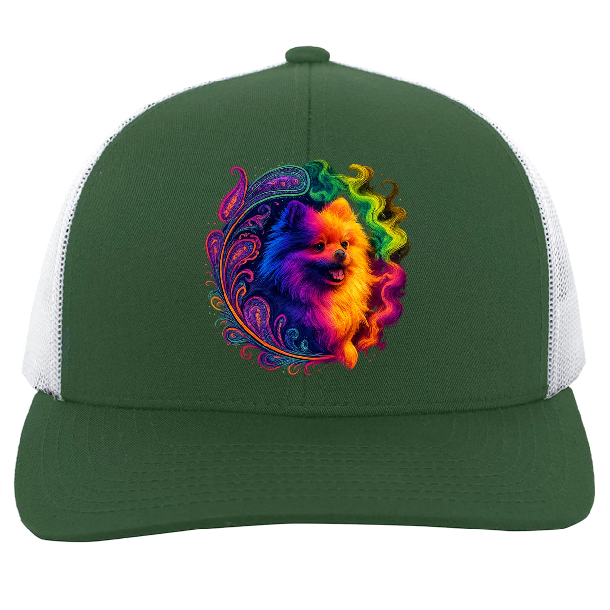 104C Trucker Snap Back - Dark Green/White