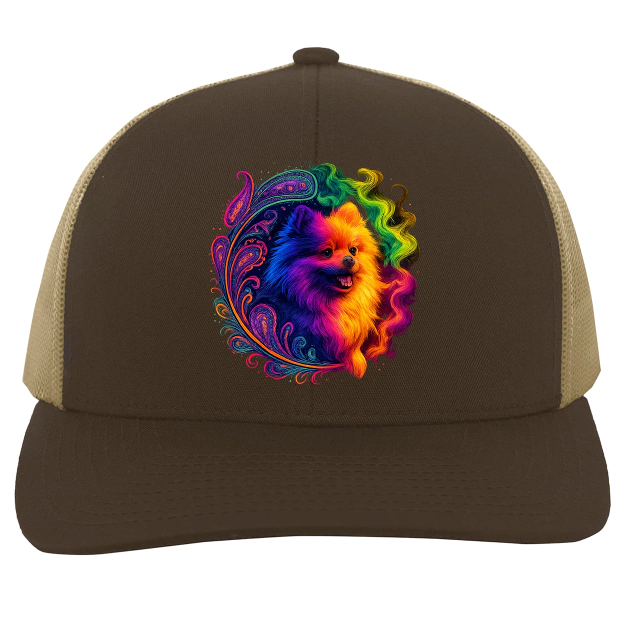 104C Trucker Snap Back - Brown/Khaki