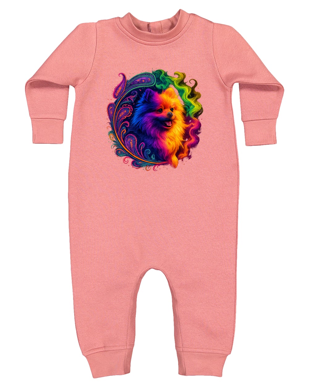 4447 Rabbit Skins Infant Fleece One-Piece Bodysuit - Mauvelous