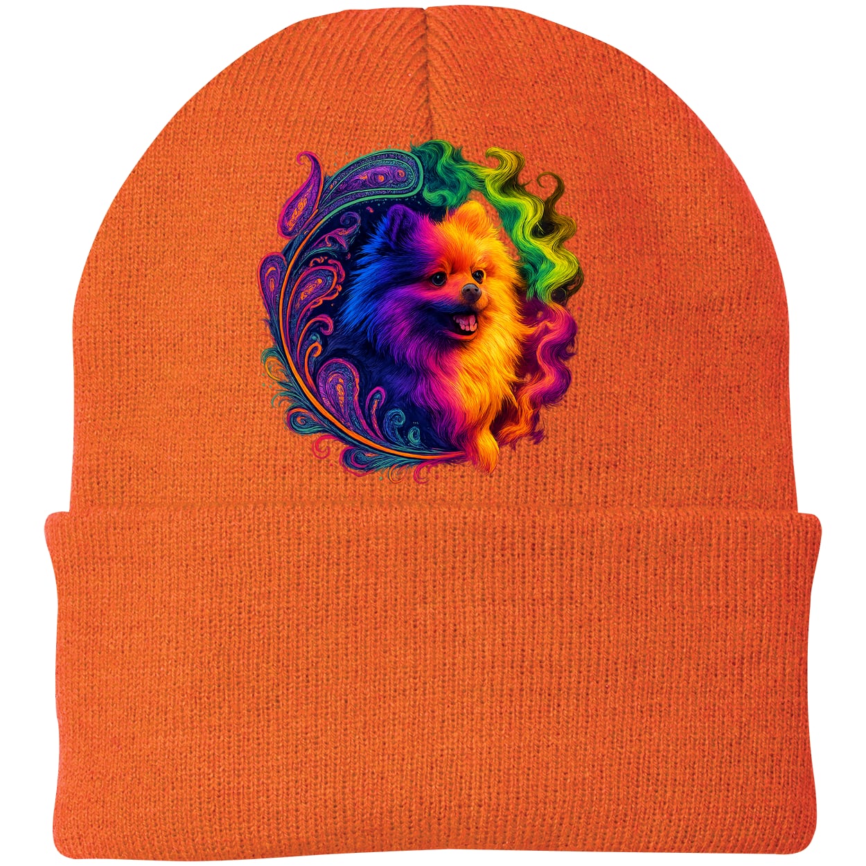 CP90 Port & Company Knit Beanie - Neon Orange