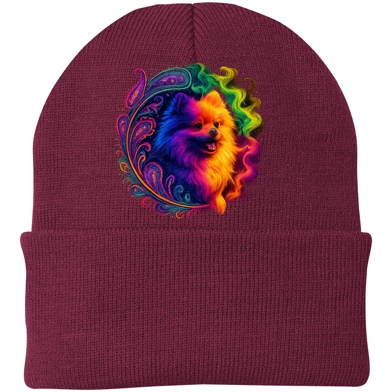 CP90 Port & Company Knit Beanie - Maroon