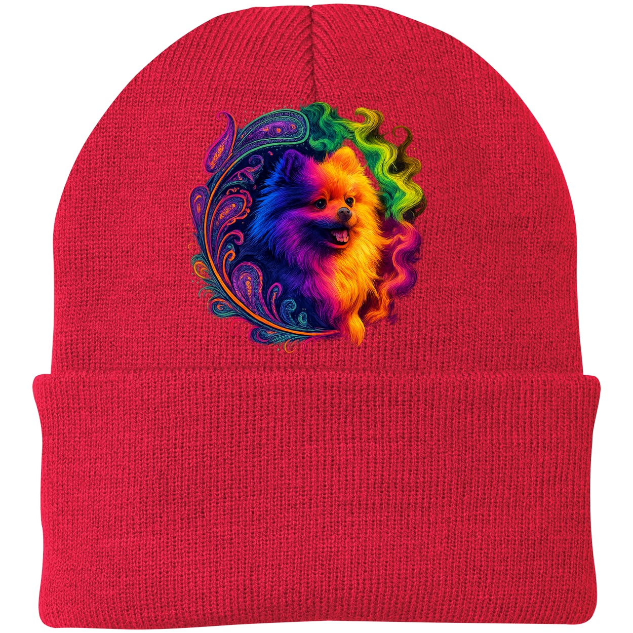 CP90 Port & Company Knit Beanie - Athletic Red