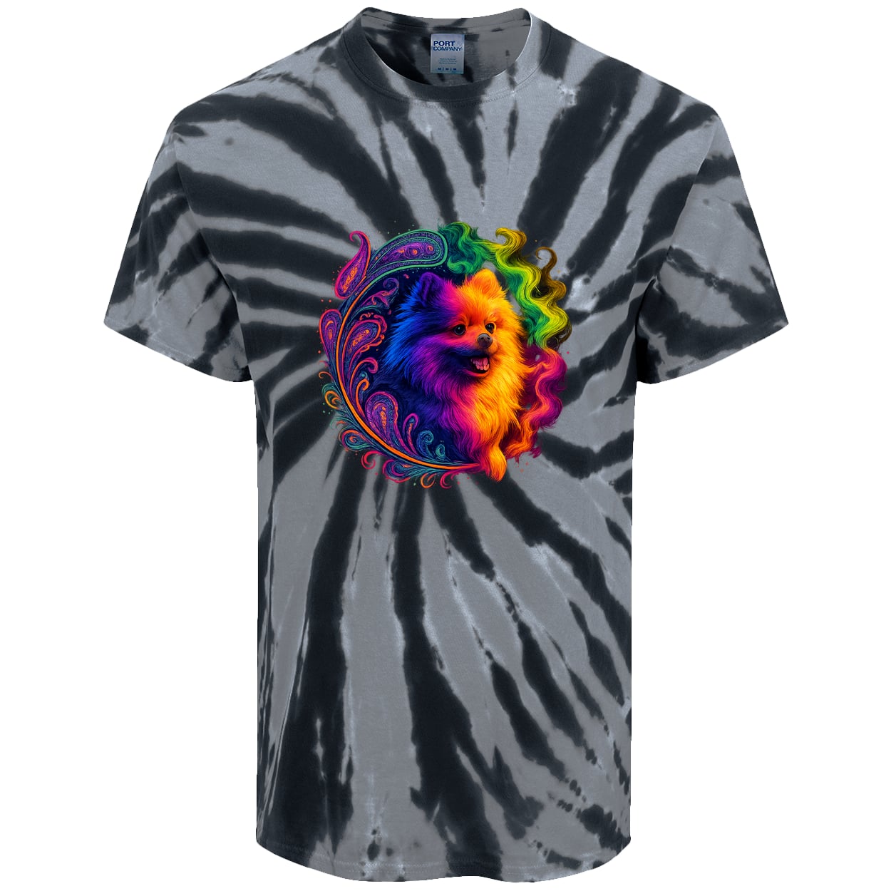 PC147 Port & Company Tie-Dye Tee - Black