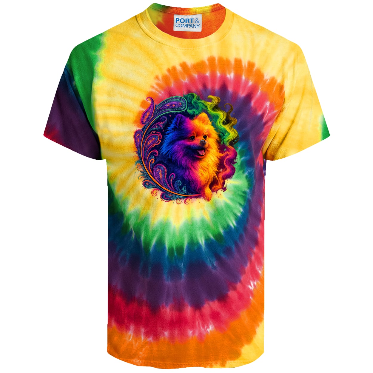 PC147 Port & Company Tie-Dye Tee - Rainbow