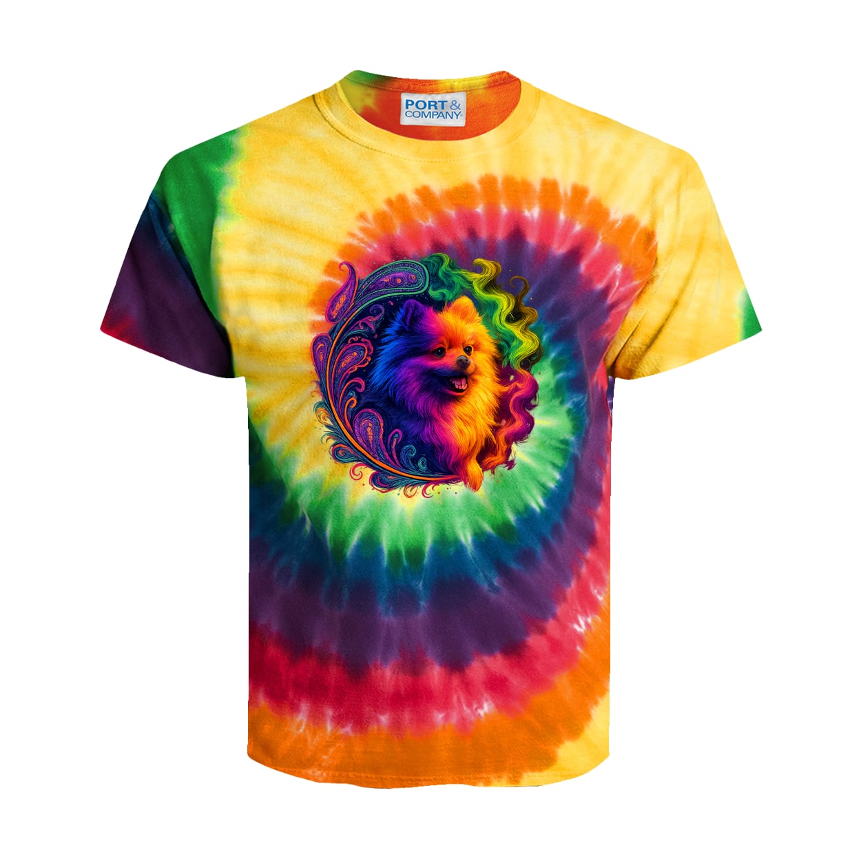 PC147Y Port & Company Kids Tie-Dye Tee - Rainbow
