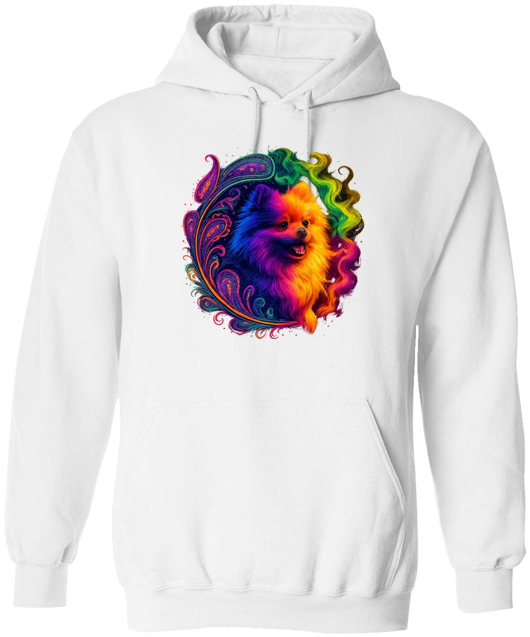 G185 Gildan Pullover Hoodie - White