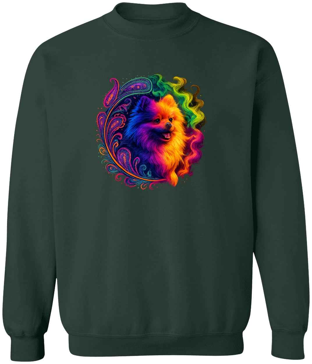 G180 Gildan Crewneck Pullover Sweatshirt - Forest Green