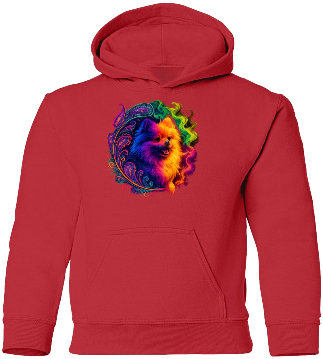 G185B Gildan Youth Pullover Hoodie - Red