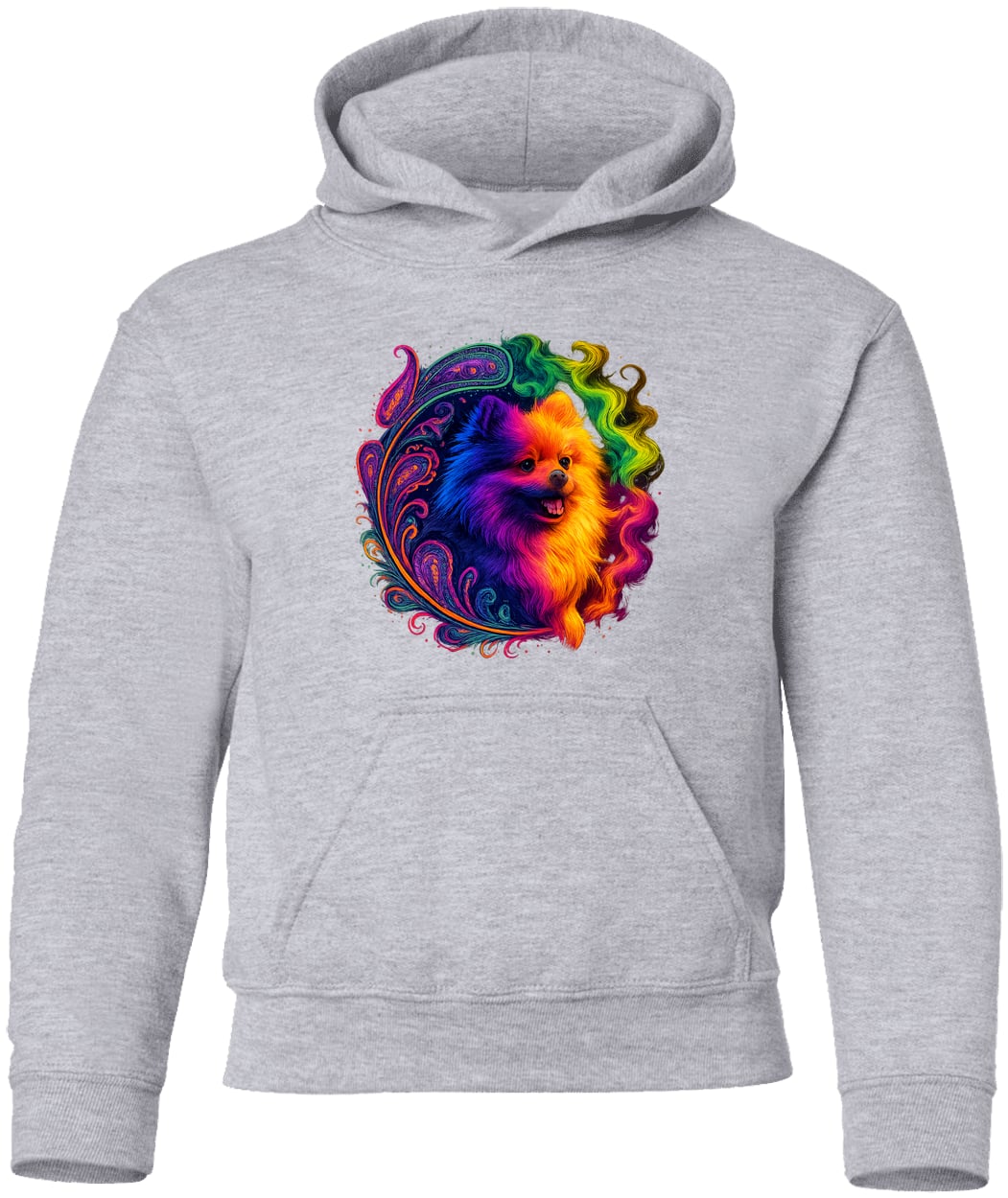 G185B Gildan Youth Pullover Hoodie - Sport Grey