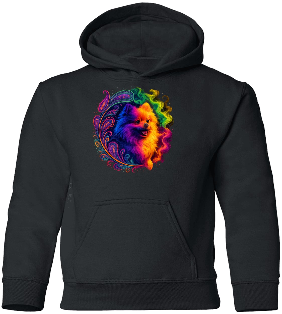 G185B Gildan Youth Pullover Hoodie - Black