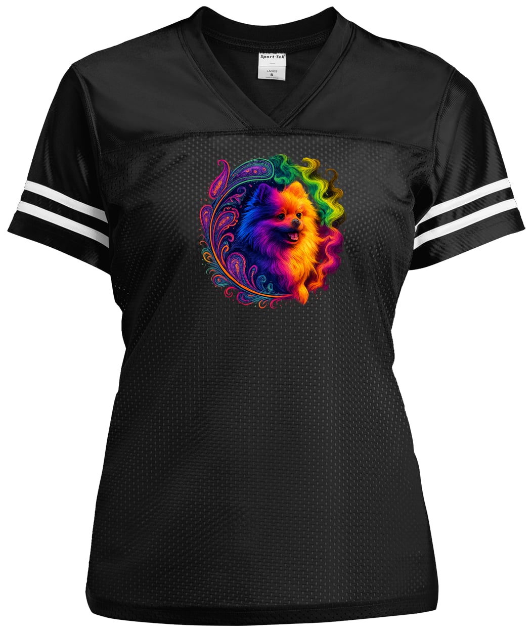 LST307 Sport-Tek Ladies' Replica Jersey - Black/White