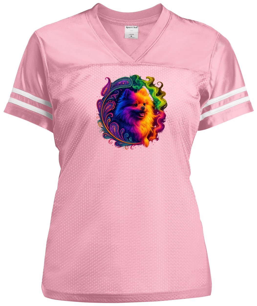 LST307 Sport-Tek Ladies' Replica Jersey - Light Pink/White