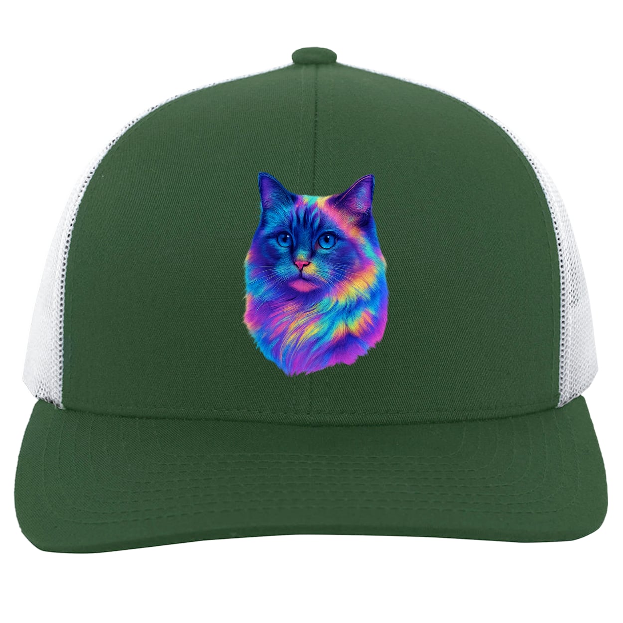 104C Trucker Snap Back - Dark Green/White