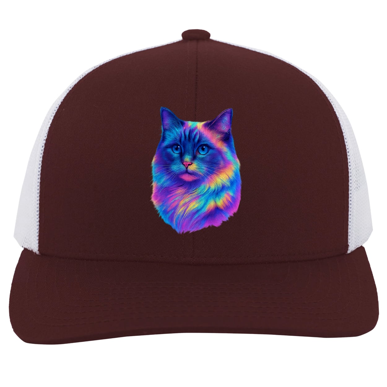 104C Trucker Snap Back - Maroon/White
