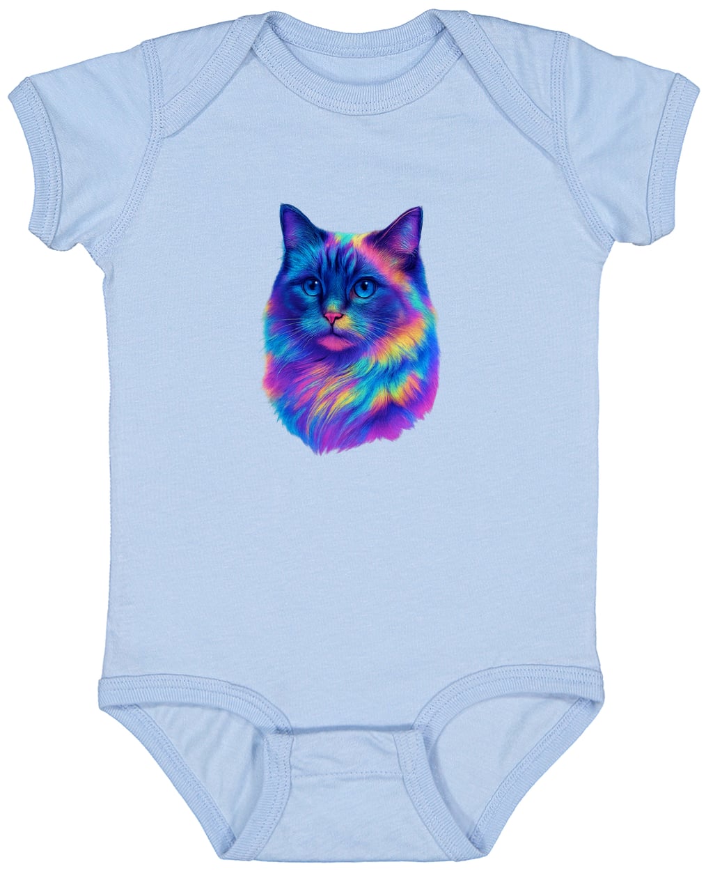 4424 Infant Fine Jersey Bodysuit - Light Blue