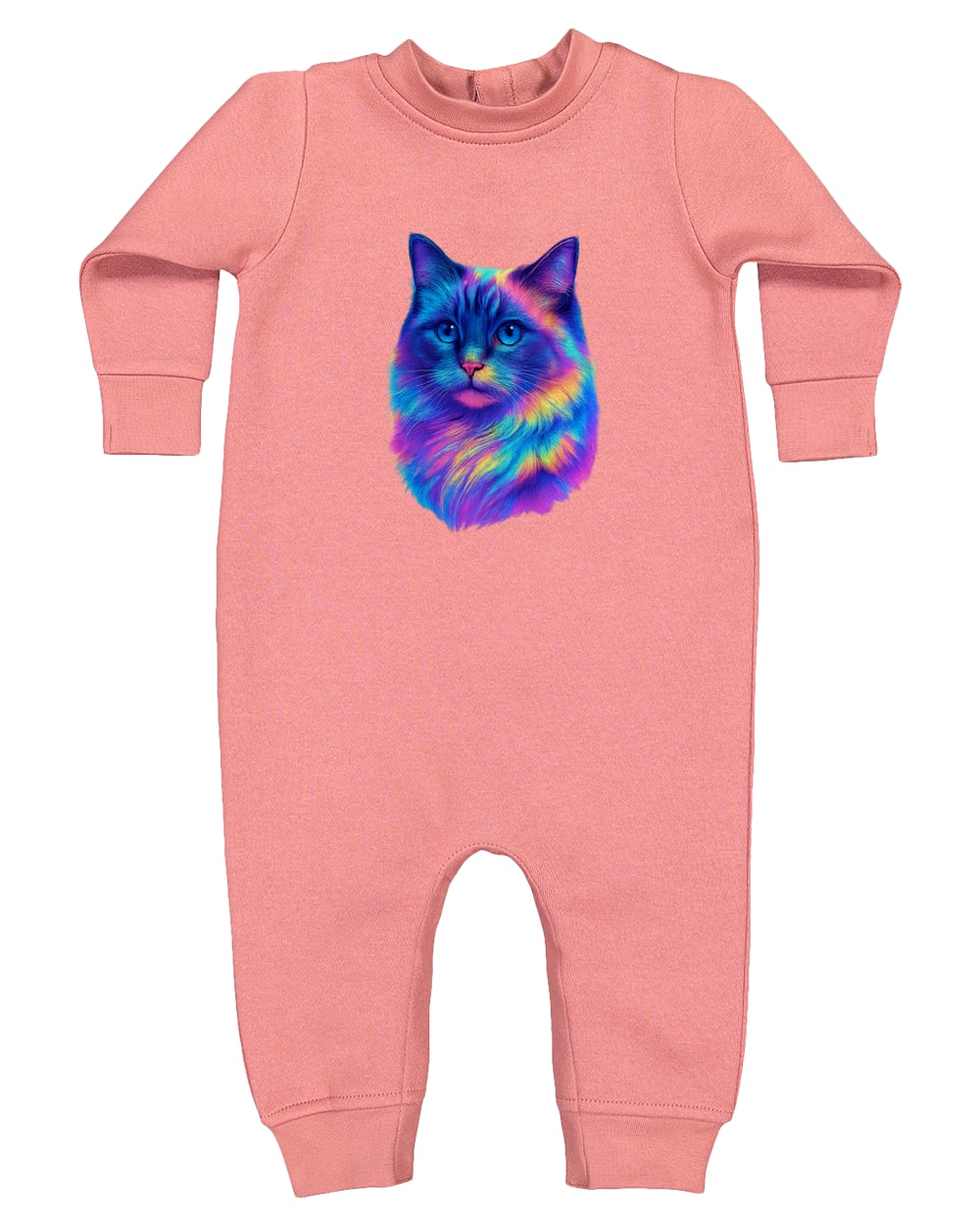 4447 Rabbit Skins Infant Fleece One-Piece Bodysuit - Mauvelous