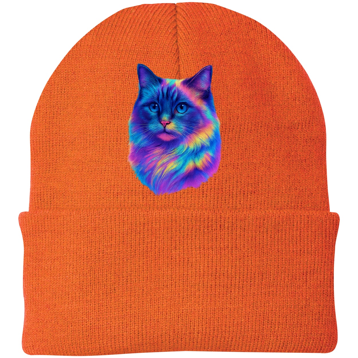 CP90 Port & Company Knit Beanie - Neon Orange